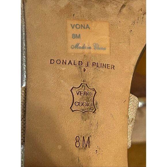 DONALD J PLINER Gladiator Ankle Strap Wrap around Strappy Heel Sandals Shoes 8M - Picture 7 of 8